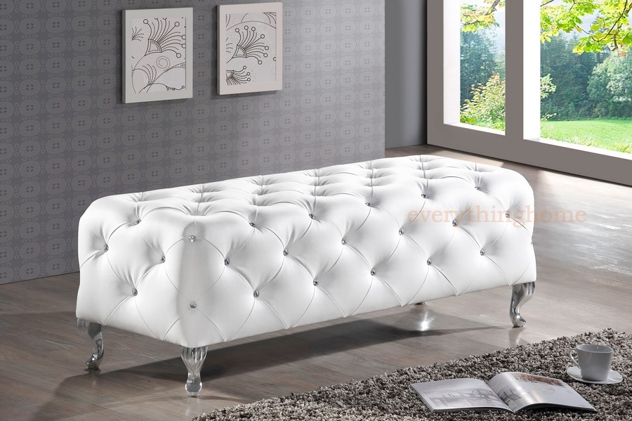 features contemporary black or white bedroom bench or entryway bench