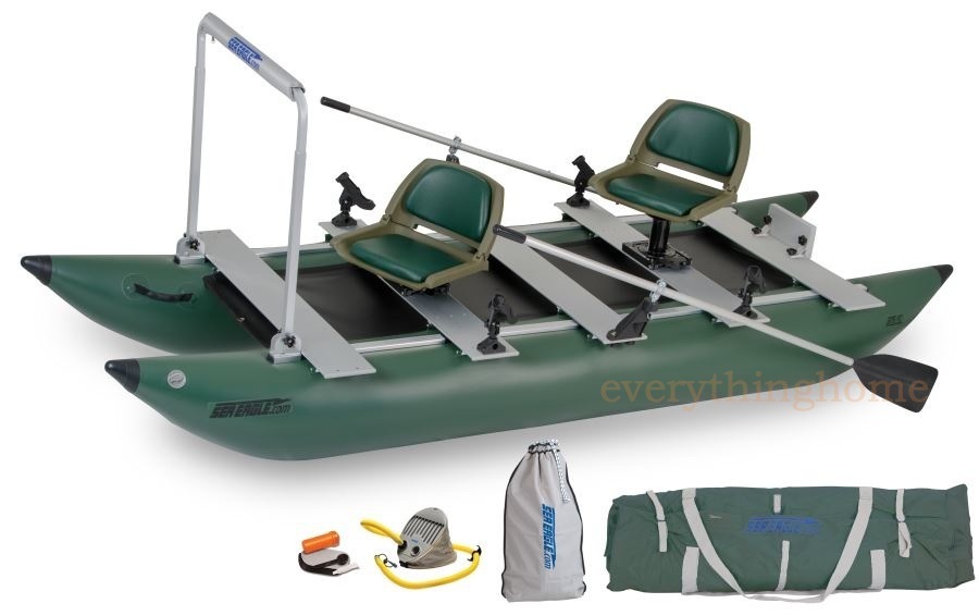 Sea Eagle 375fc Pro Angler Inflatable Pontoon Catamaran Fishing Boat Make Offer 23634014489 Ebay