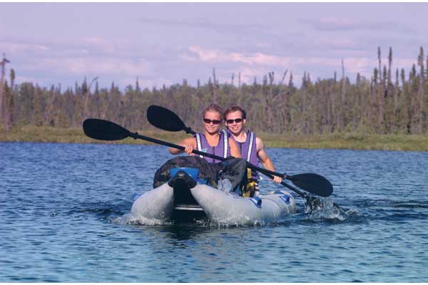   Paddleski 5 in 1 Inflatable Catamaran Kayak Boat Pro Package