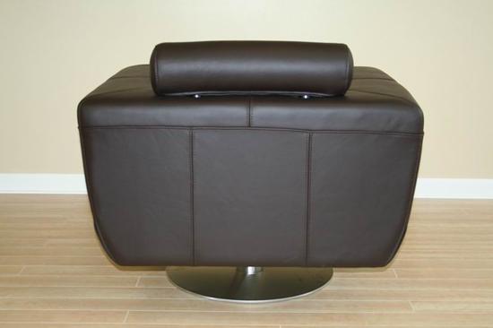   BROWN FULL PREMIUM LEATHER CLUB CIGAR CHAIR CAPTAIN KIRK STYLE  