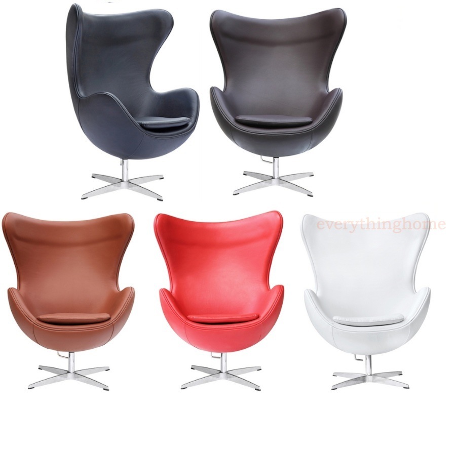 Mid Century Mod Arne Jacobsen Style Egg Replica Chair Italian